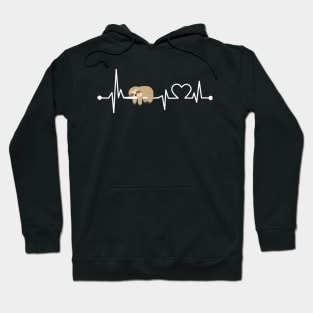 Sloth Heartbeat Animal Hoodie